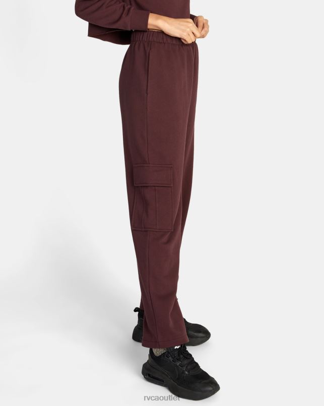 Clothing V84B1689 espresso RVCA Women Test Drive Cargo Sweatpants