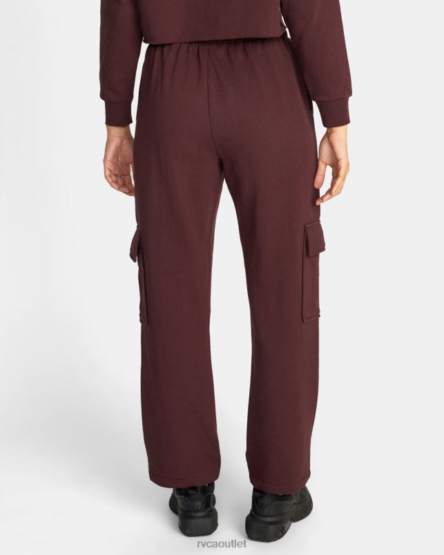 Clothing V84B1689 espresso RVCA Women Test Drive Cargo Sweatpants