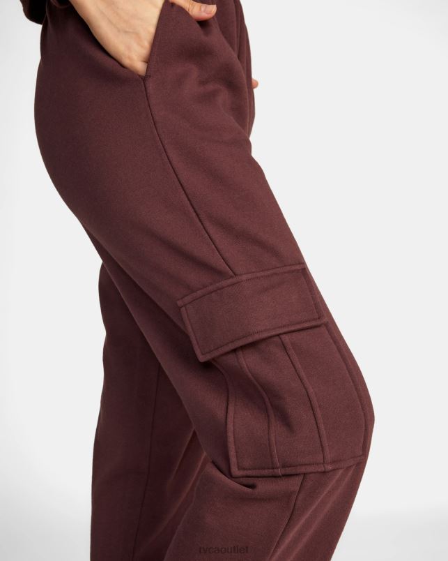 Clothing V84B1689 espresso RVCA Women Test Drive Cargo Sweatpants