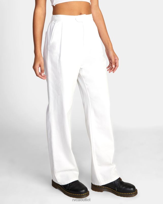Clothing V84B1692 whisper white RVCA Women Pepa Woven Pants