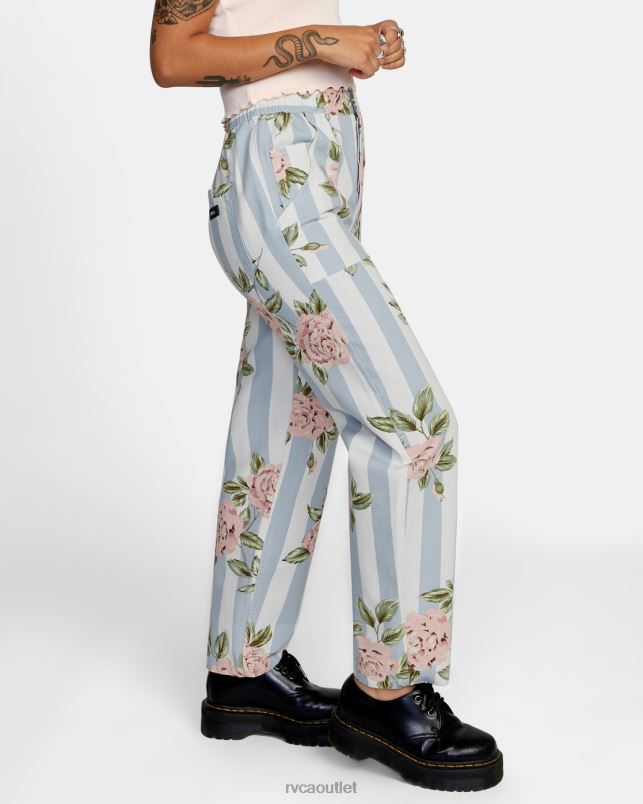 Clothing V84B1721 cloud RVCA Women Scrunchie High Waist Pants