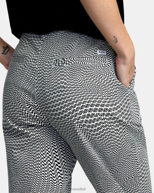 Clothing V84B1728 whisper white RVCA Women Weekend Stretch Pants