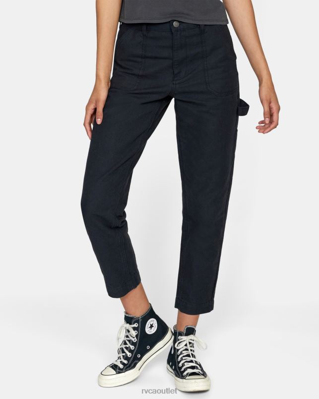 Clothing V84B853 true black RVCA Women Recession Workwear Pant