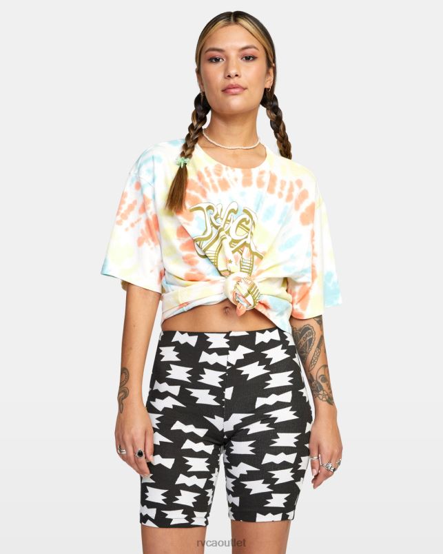 Clothing V84B1037 black/white RVCA Women LP x KLW Push It Bike Shorts