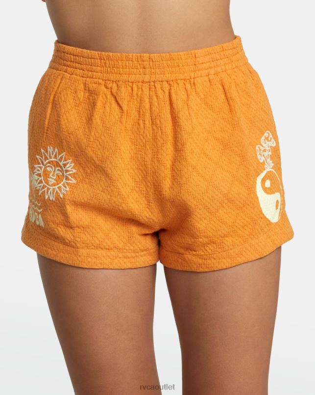 Clothing V84B1113 tangerine RVCA Women Sawyer Woven Shorts