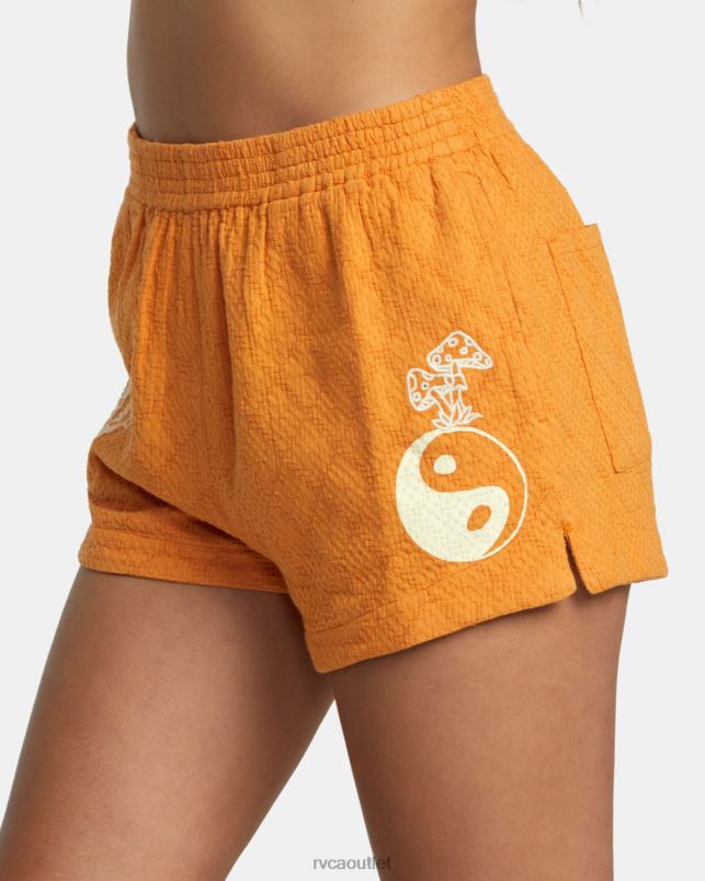 Clothing V84B1113 tangerine RVCA Women Sawyer Woven Shorts