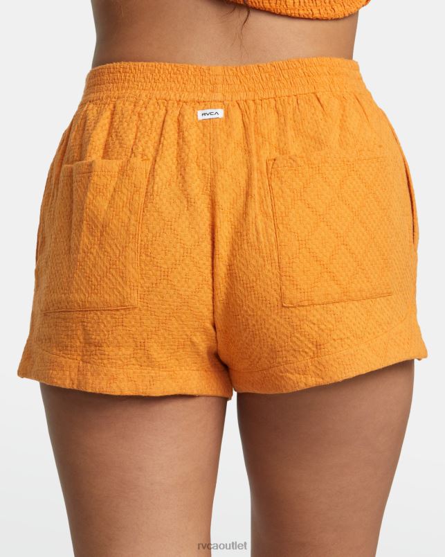 Clothing V84B1113 tangerine RVCA Women Sawyer Woven Shorts