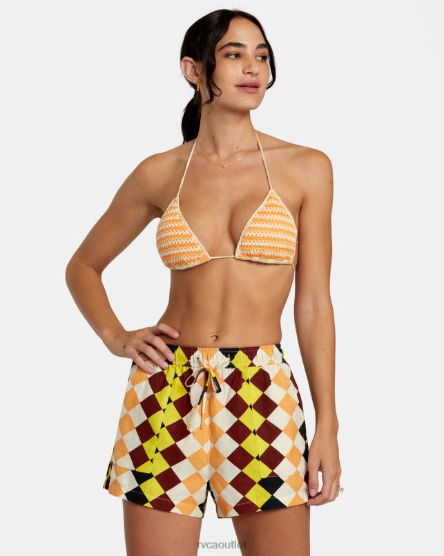 Clothing V84B1161 multi RVCA Women Greenpacha Cusco Elastic Shorts