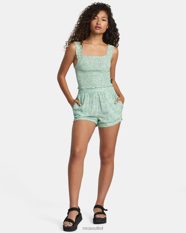 Clothing V84B1162 seafoam RVCA Women Sawyer Eco Viscose Shorts