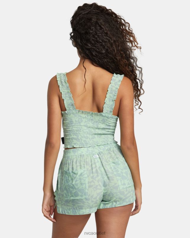 Clothing V84B1162 seafoam RVCA Women Sawyer Eco Viscose Shorts