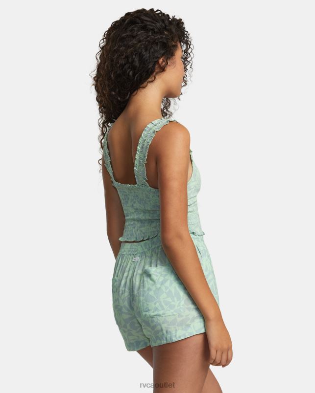 Clothing V84B1162 seafoam RVCA Women Sawyer Eco Viscose Shorts