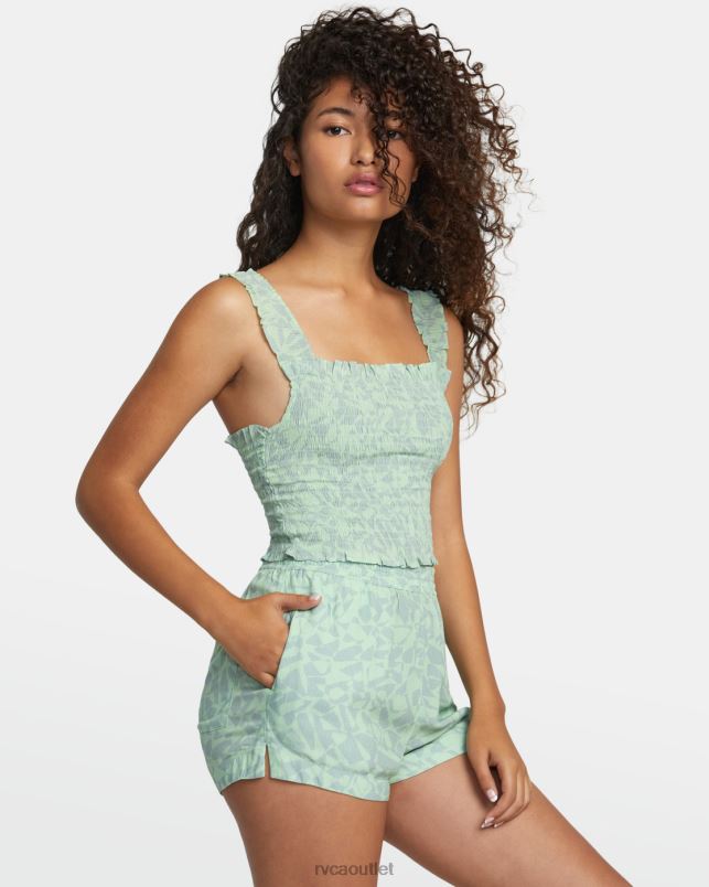Clothing V84B1162 seafoam RVCA Women Sawyer Eco Viscose Shorts