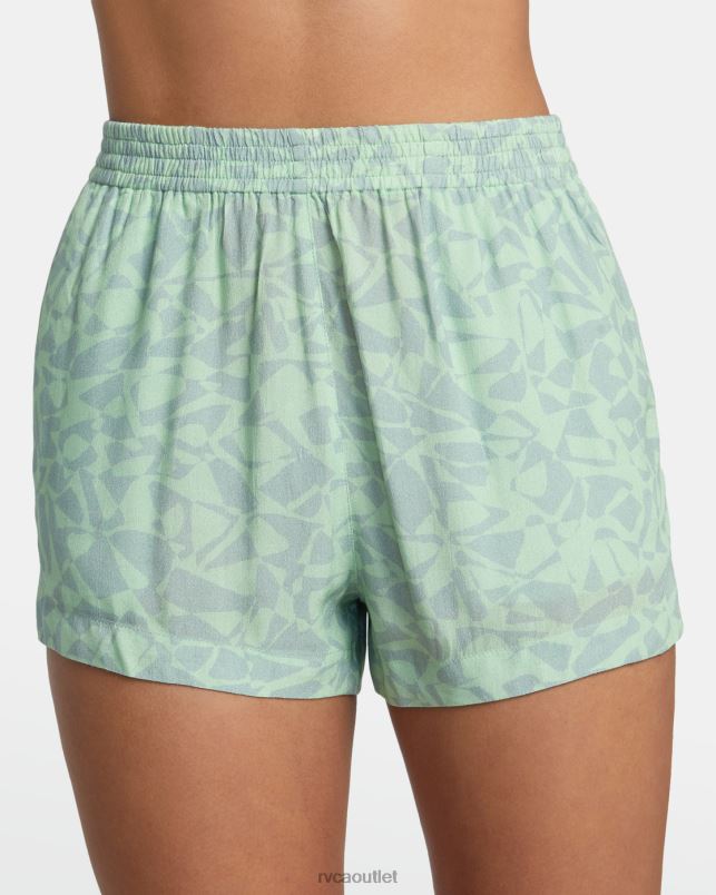 Clothing V84B1162 seafoam RVCA Women Sawyer Eco Viscose Shorts