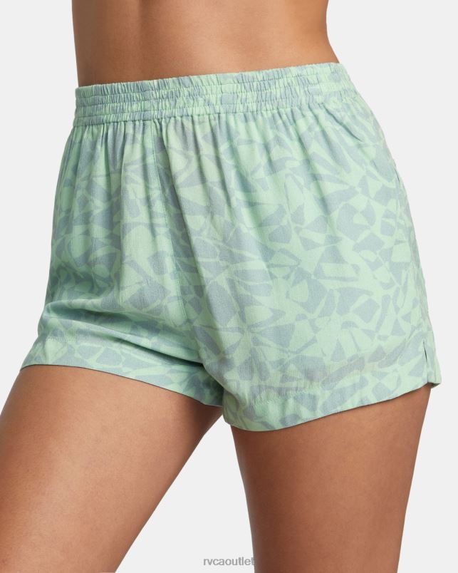 Clothing V84B1162 seafoam RVCA Women Sawyer Eco Viscose Shorts