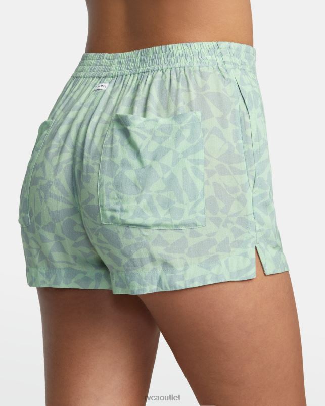 Clothing V84B1162 seafoam RVCA Women Sawyer Eco Viscose Shorts