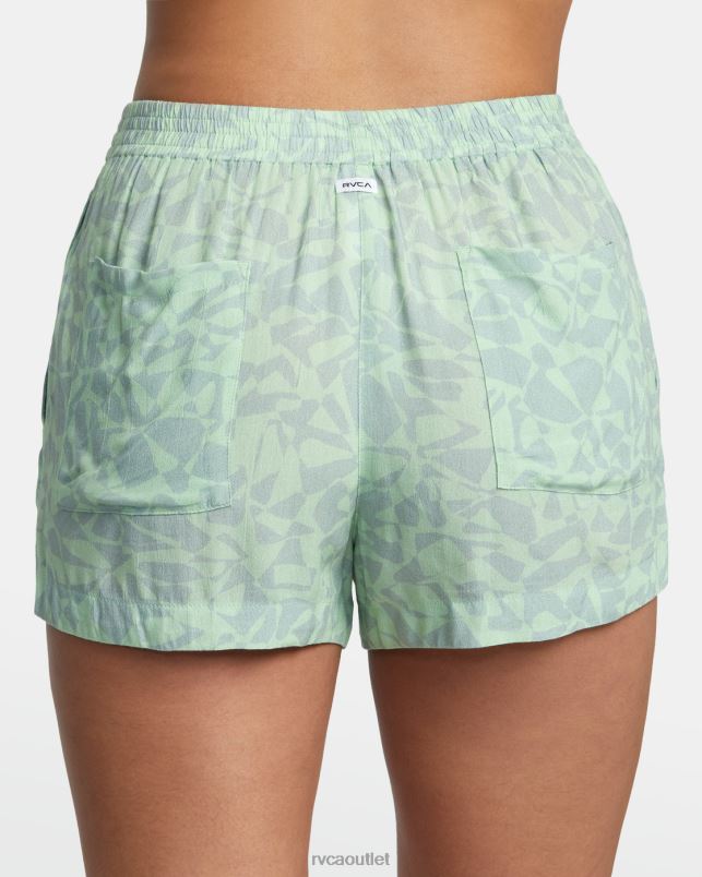 Clothing V84B1162 seafoam RVCA Women Sawyer Eco Viscose Shorts