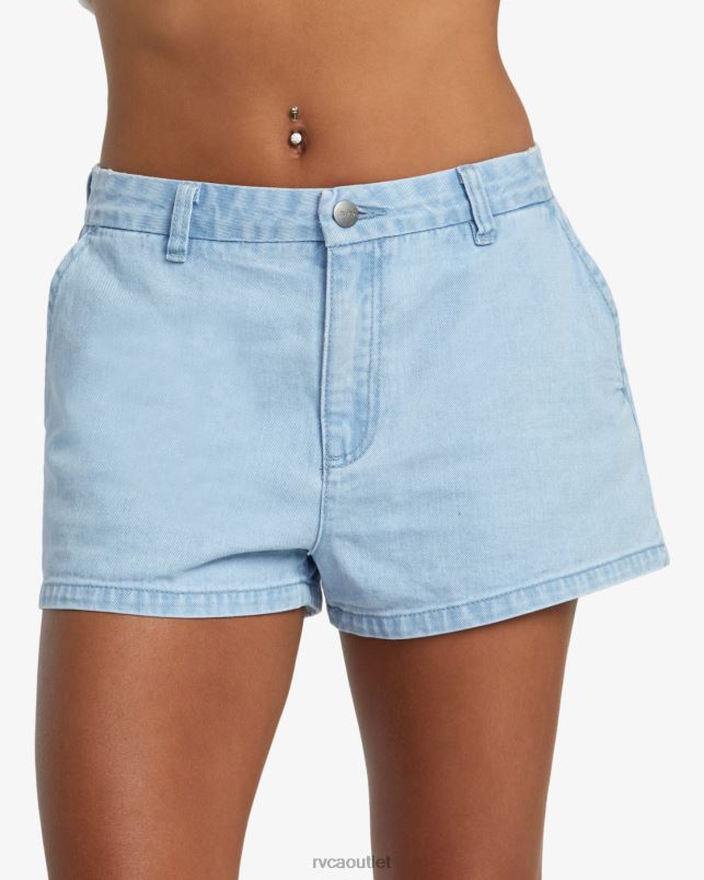 Clothing V84B1185 light vintage wash RVCA Women Weekend Denim Shorts