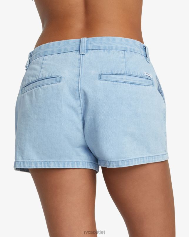 Clothing V84B1185 light vintage wash RVCA Women Weekend Denim Shorts