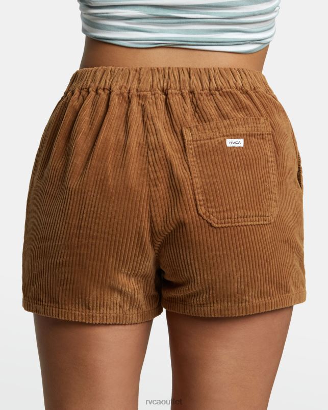 Clothing V84B1195 sienna RVCA Women Daylight Corduroy Shorts