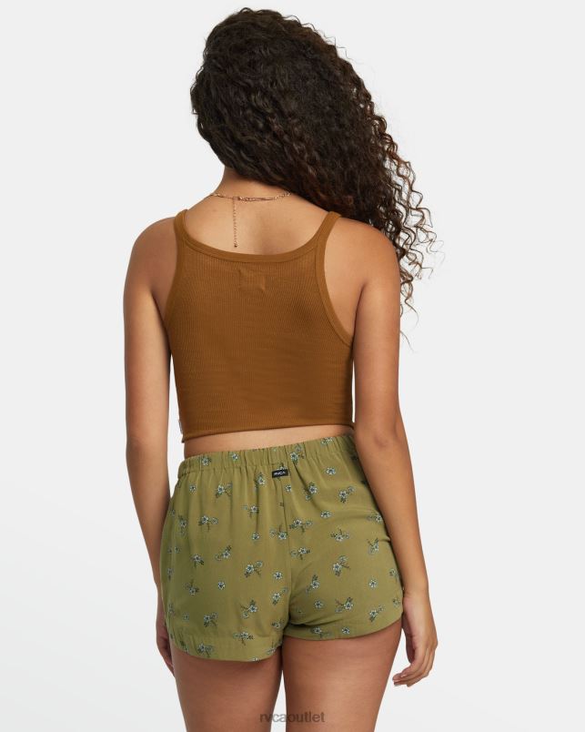 Clothing V84B1222 aloe RVCA Women New Yume Drawcord Shorts