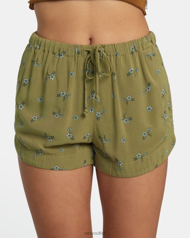 Clothing V84B1222 aloe RVCA Women New Yume Drawcord Shorts