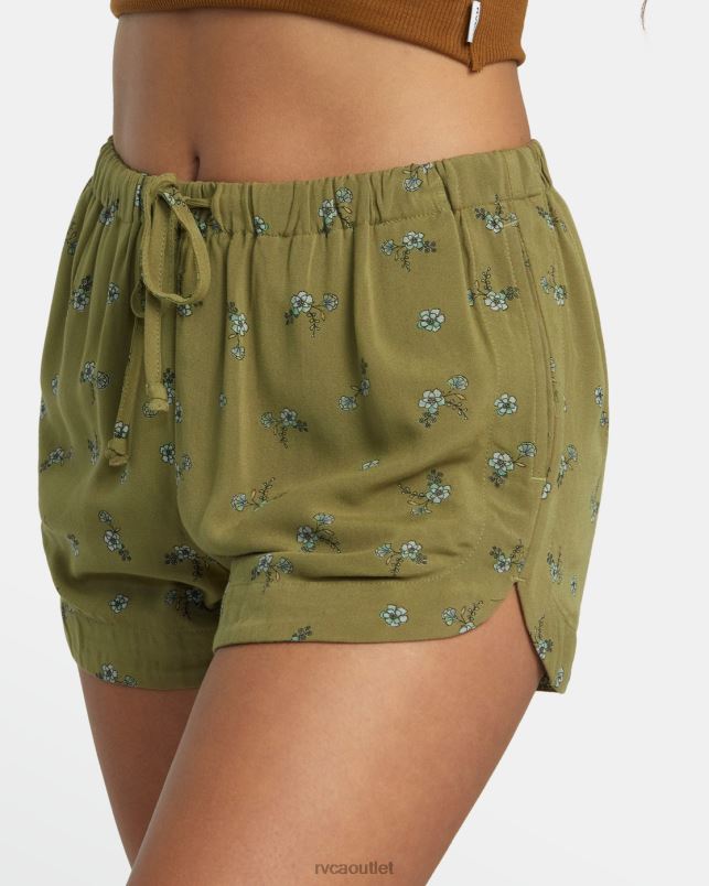 Clothing V84B1222 aloe RVCA Women New Yume Drawcord Shorts