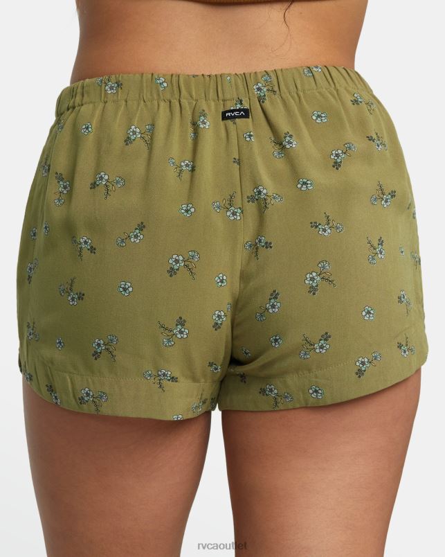 Clothing V84B1222 aloe RVCA Women New Yume Drawcord Shorts
