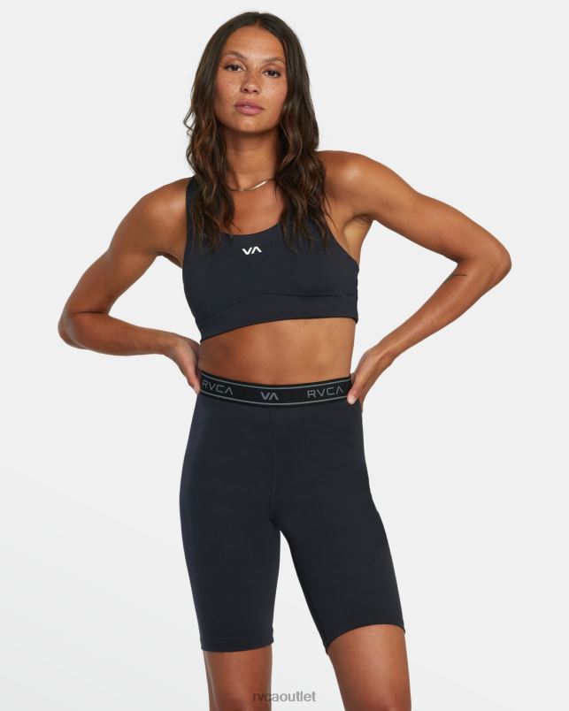 Clothing V84B1279 black RVCA Women Base Biker Shorts 10.5
