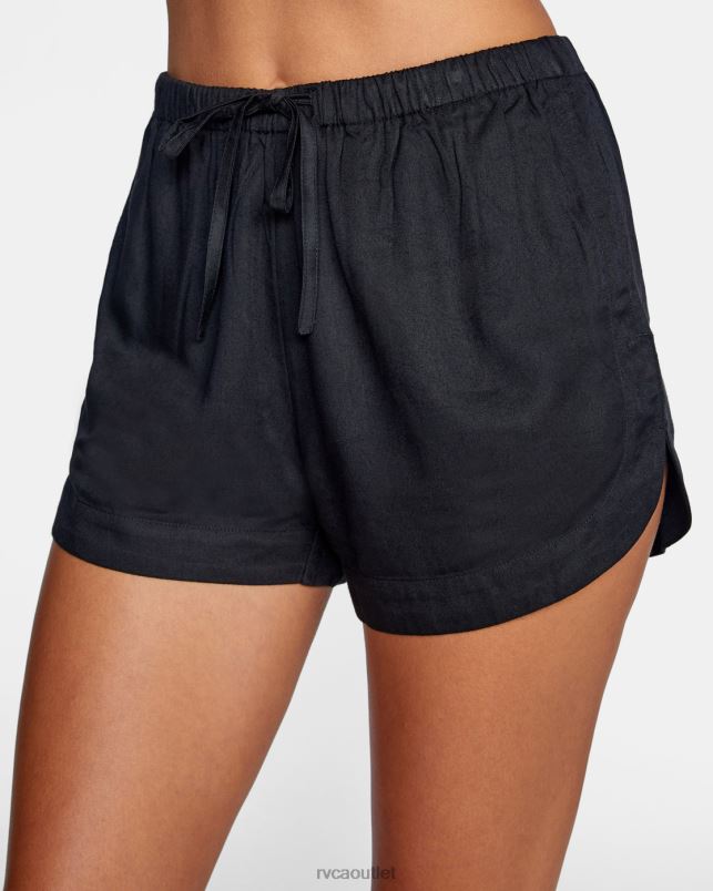 Clothing V84B1289 black RVCA Women New Yume Elastic Short