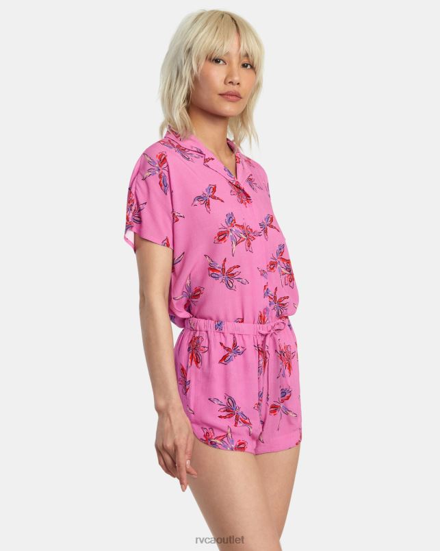 Clothing V84B1371 cyclamen RVCA Women New Yume Eco Viscose Shorts