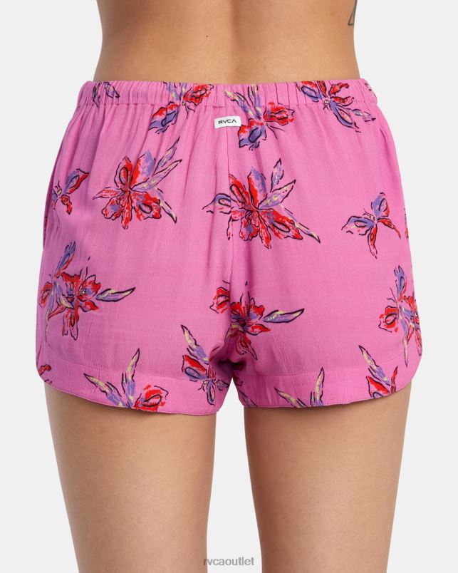 Clothing V84B1371 cyclamen RVCA Women New Yume Eco Viscose Shorts