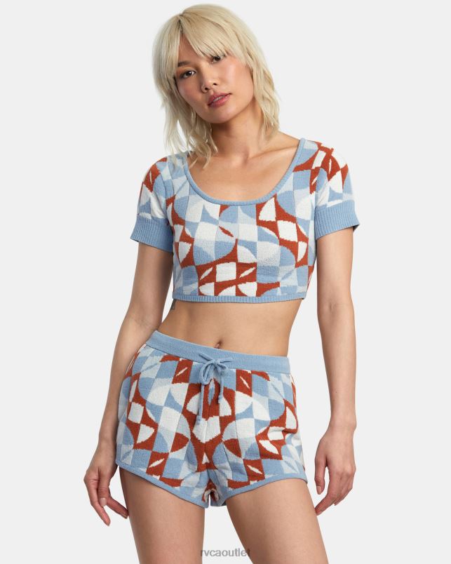 Clothing V84B1400 sandlewood RVCA Women Geode Elasticized Shorts