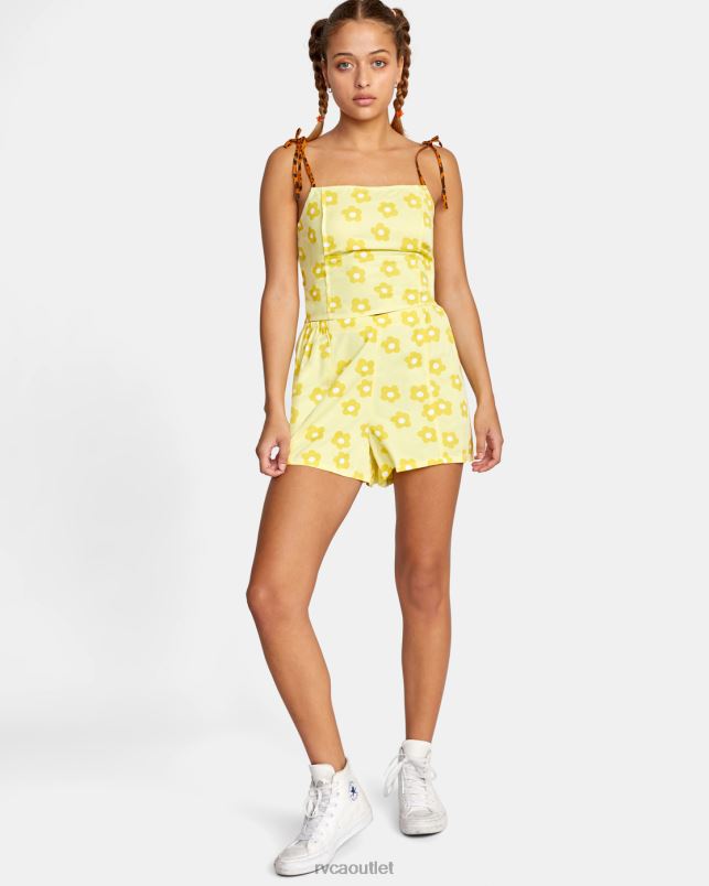 Clothing V84B1460 pineapple RVCA Women Daze Shorts