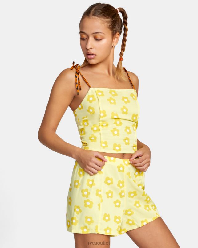 Clothing V84B1460 pineapple RVCA Women Daze Shorts
