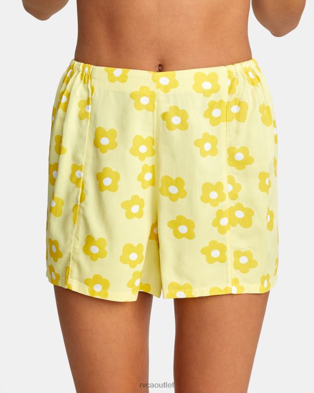 Clothing V84B1460 pineapple RVCA Women Daze Shorts