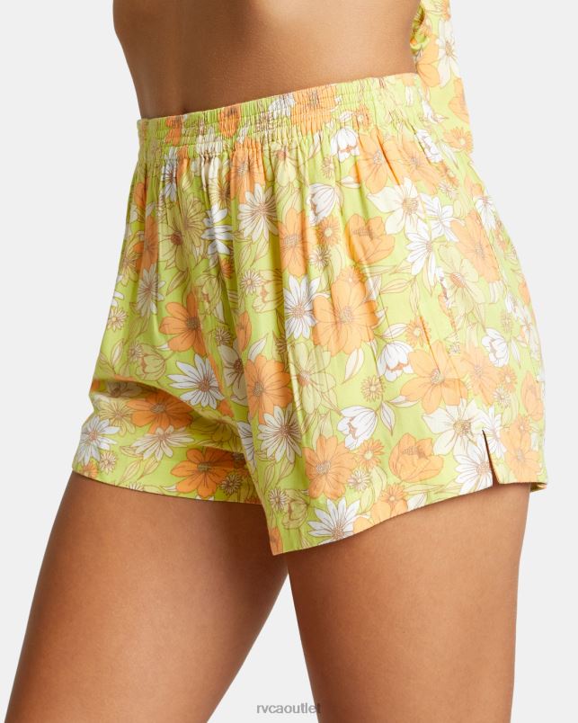 Clothing V84B1464 limeade RVCA Women Sawyer Woven Shorts