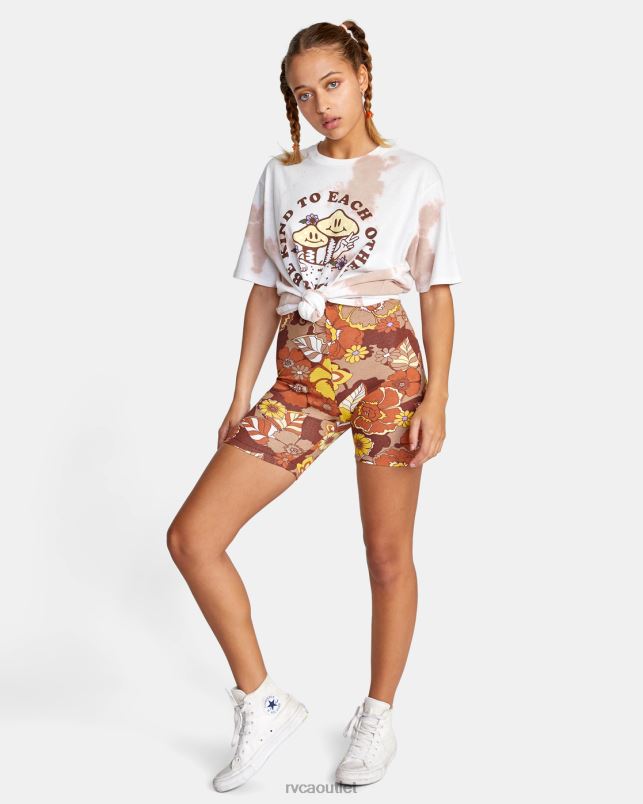 Clothing V84B1467 cappuccino RVCA Women Push It Bike Shorts