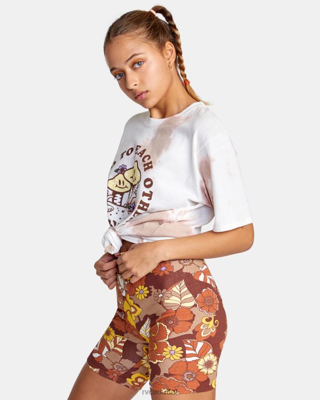 Clothing V84B1467 cappuccino RVCA Women Push It Bike Shorts