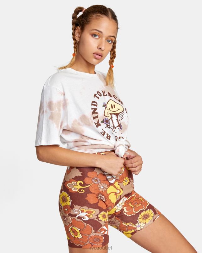 Clothing V84B1467 cappuccino RVCA Women Push It Bike Shorts