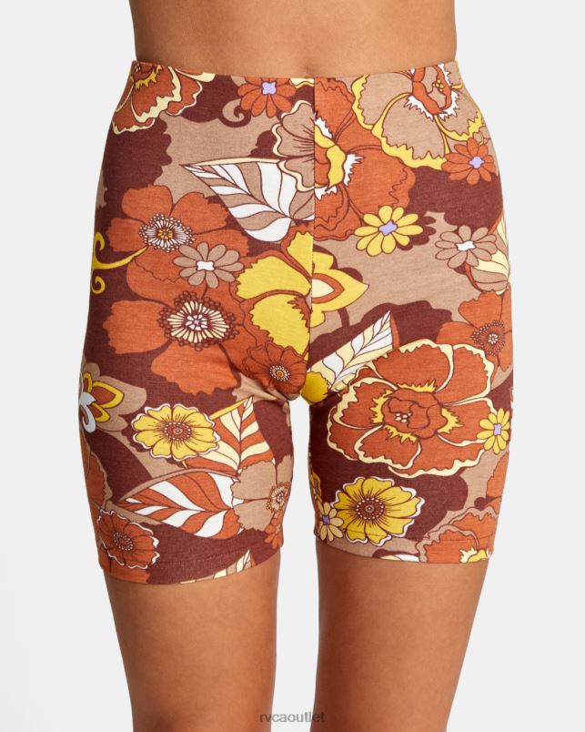 Clothing V84B1467 cappuccino RVCA Women Push It Bike Shorts