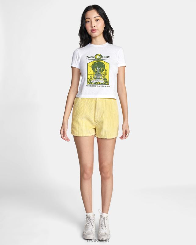 Clothing V84B1491 mellow yellow RVCA Women Daylight Corduroy Shorts
