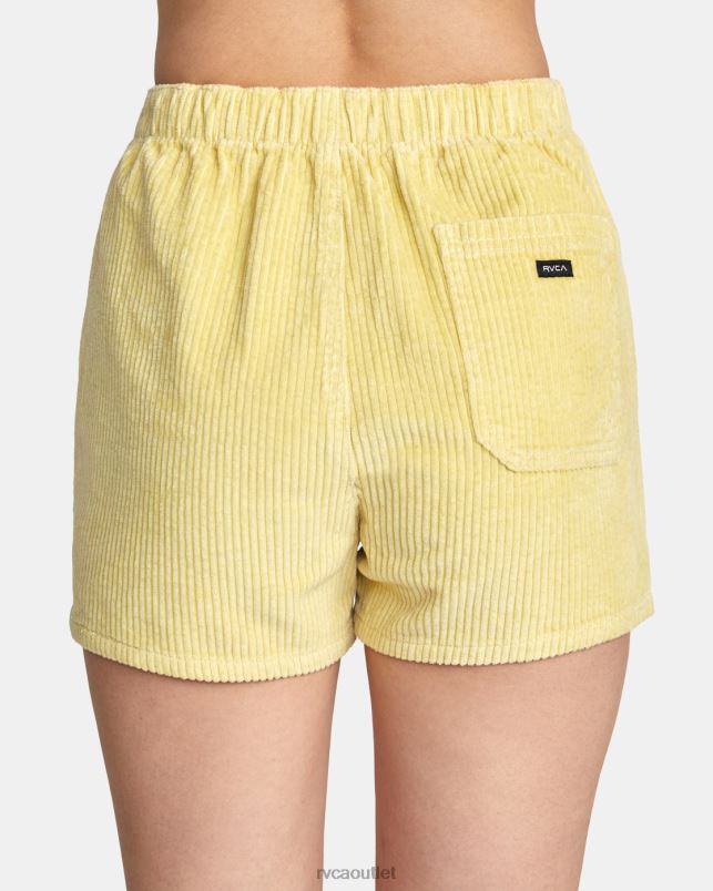 Clothing V84B1491 mellow yellow RVCA Women Daylight Corduroy Shorts