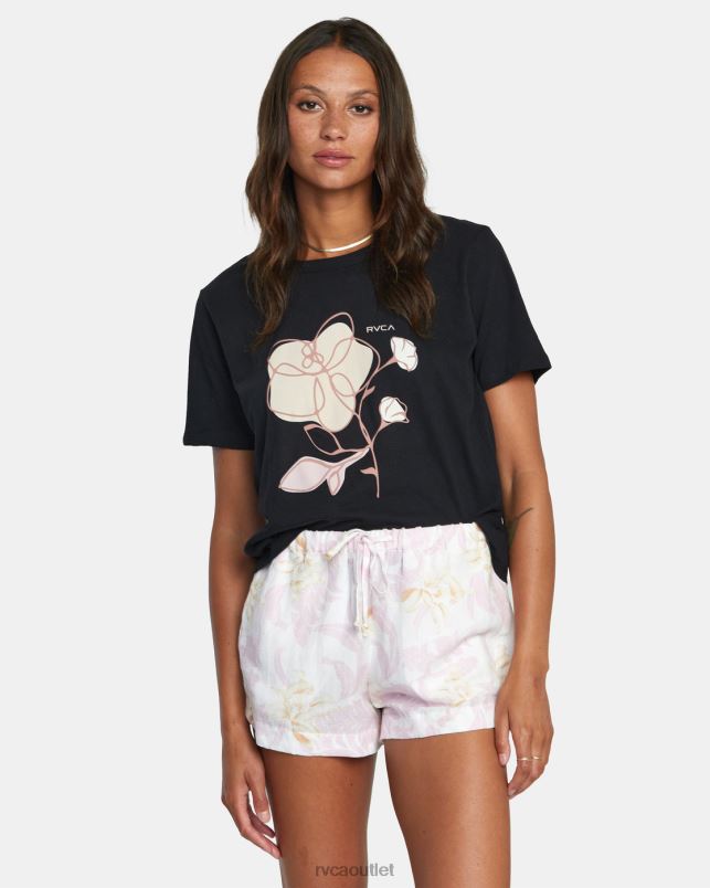 Clothing V84B1495 bella RVCA Women Linen New Yume Drawcord Shorts