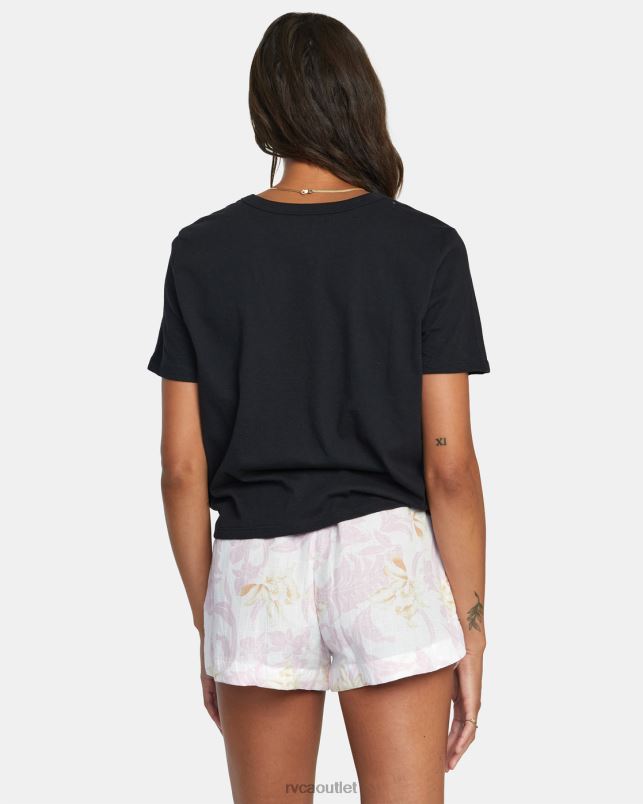 Clothing V84B1495 bella RVCA Women Linen New Yume Drawcord Shorts