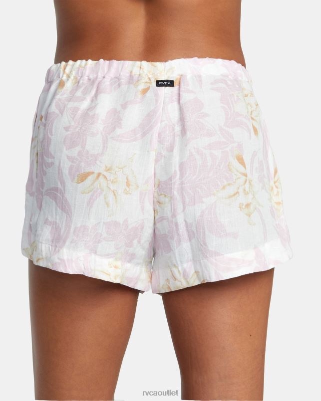 Clothing V84B1495 bella RVCA Women Linen New Yume Drawcord Shorts