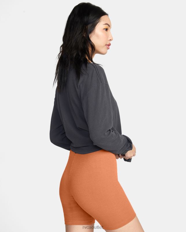 Clothing V84B1501 amber RVCA Women Push It Bike Shorts
