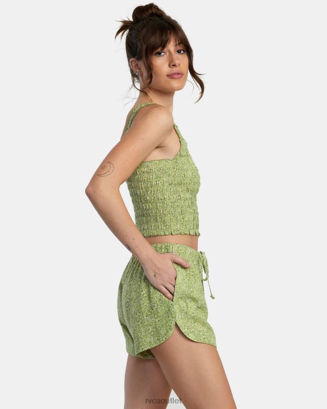 Clothing V84B1545 fern RVCA Women New Yume Drawcord Shorts