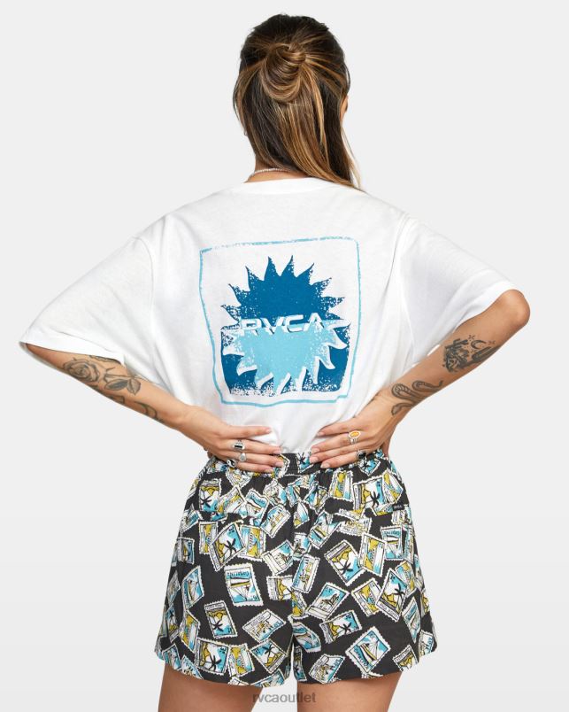 Clothing V84B1618 black RVCA Women Sawyer Woven Shorts