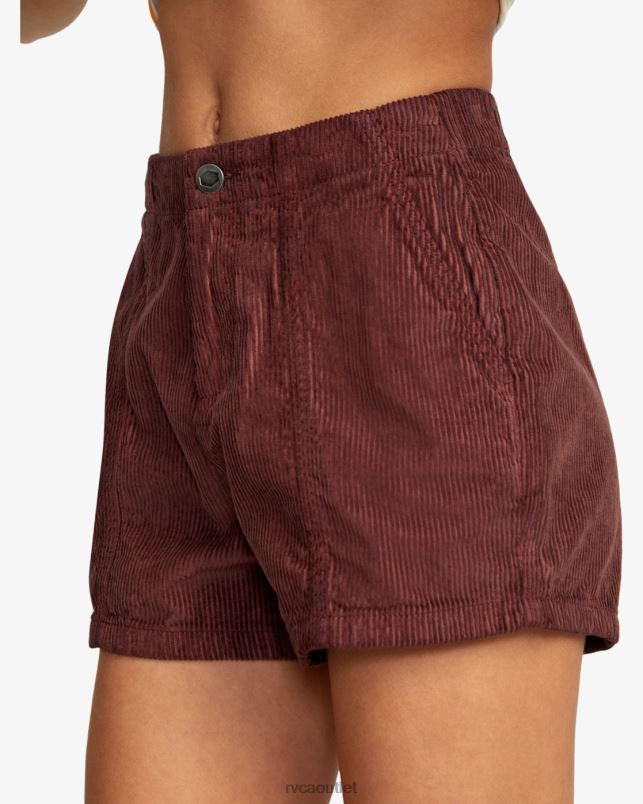 Clothing V84B1677 espresso RVCA Women Daylight Corduroy Shorts