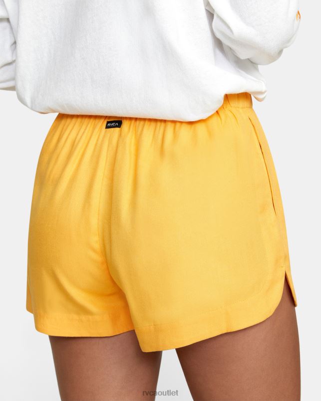 Clothing V84B1706 marigold RVCA Women New Yume Drawcord Shorts